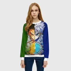 Женский свитшот 3D Киллуа золдик и Гон хантер - фото 2