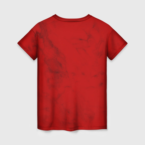 Женская футболка 3D с принтом СБОРНАЯ РОССИИ 2021 | ФОРМА, вид сзади #1