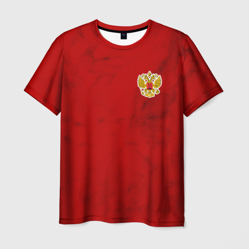 Мужская футболка 3D с принтом СБОРНАЯ РОССИИ 2021 | ФОРМА, вид спереди #2