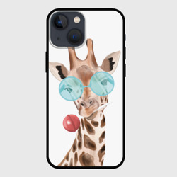 Чехол для iPhone 13 mini Жираф в очках