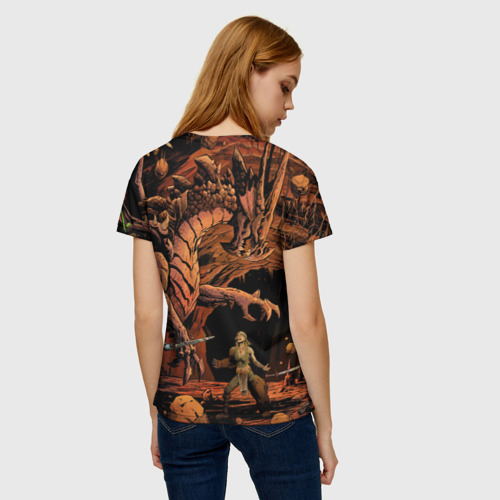 Женская футболка 3D Dungeons and Dragons Схватка, цвет 3D печать - фото 4