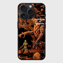 Чехол силиконовый для Apple iPhone 15 Pro матовый Dungeons and Dragons Схватка