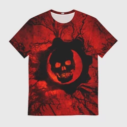 Мужская футболка 3D Gears of hart