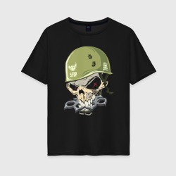 Женская футболка хлопок Oversize Five Finger Death Punch Military