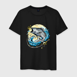 Мужская футболка хлопок Рыбалка