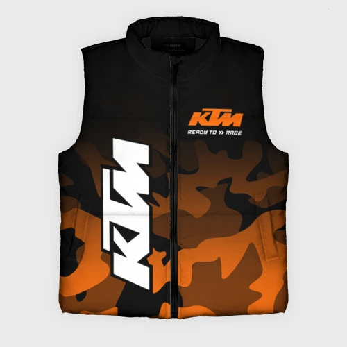 Мужской жилет утепленный 3D KTM motorcycles КТМ мотоцикл