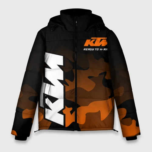 Мужская зимняя куртка 3D KTM motorcycles КТМ мотоцикл