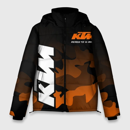 Мужская зимняя куртка 3D KTM motorcycles КТМ мотоцикл