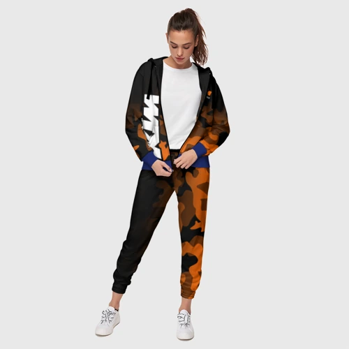 Женский костюм 3D с принтом KTM motorcycles КТМ мотоцикл, фото на моделе #1