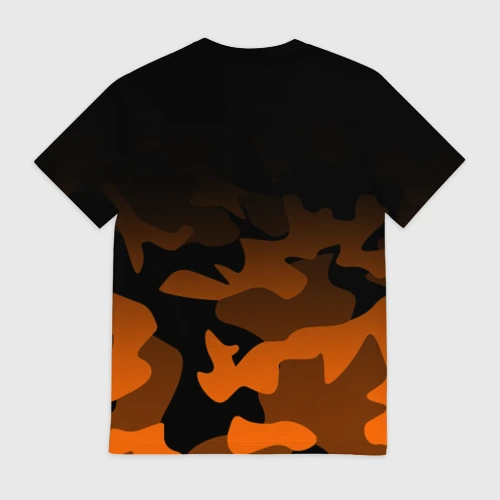 Мужская футболка 3D с принтом KTM MOTORCYCLES / КТМ МОТОЦИКЛ, вид сзади #1