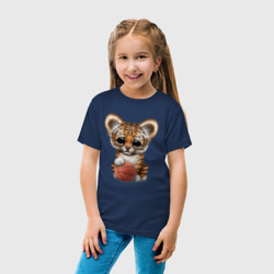 Детская футболка хлопок Тигр - Баскетбол - фото 2