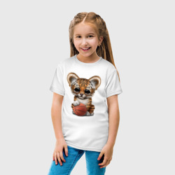 Детская футболка хлопок Тигр - Баскетбол - фото 2