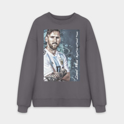 Мужской свитшот oversize без начеса хлопок Lionel Messi
