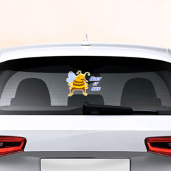 Наклейка на авто на заднее стекло Пчела Blet it bee