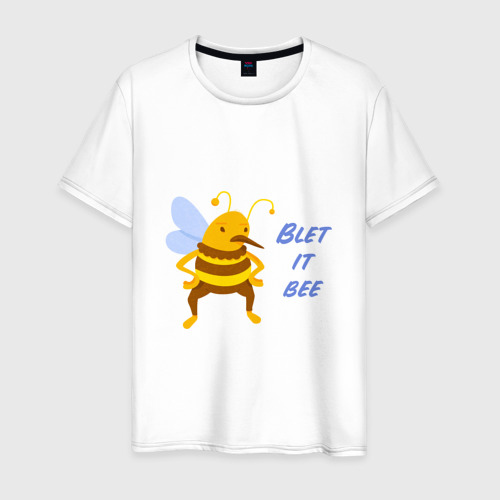 Мужская футболка хлопок Пчела Blet it bee