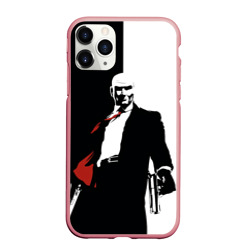 Чехол для iPhone 11 Pro Max матовый Hitman BW