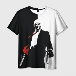 Мужская футболка 3D Hitman BW