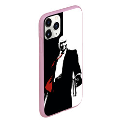 Чехол для iPhone 11 Pro Max матовый Hitman BW - фото 2