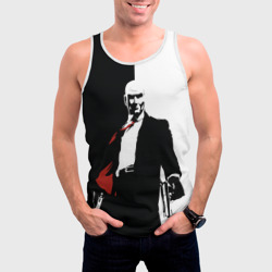 Мужская майка 3D Hitman BW - фото 2