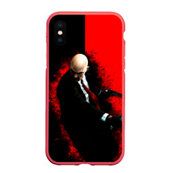 Чехол для iPhone XS Max матовый Hitman splash