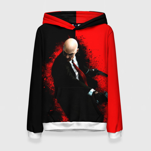 Женская толстовка 3D Hitman splash, цвет 3D печать