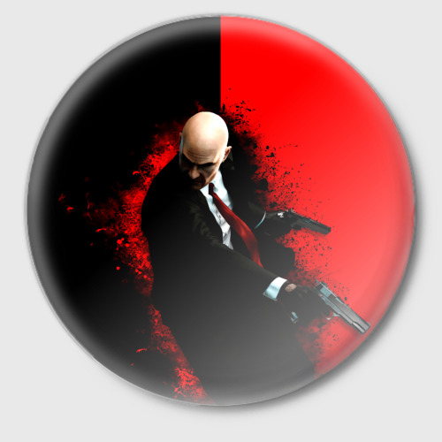 Значок Hitman splash, цвет белый