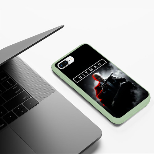 Чехол для iPhone 7Plus/8 Plus матовый Killer 47, цвет салатовый - фото 5