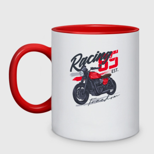 Кружка двухцветная Racing 85 freedom