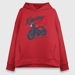 Женское худи Oversize хлопок Racing 85 freedom