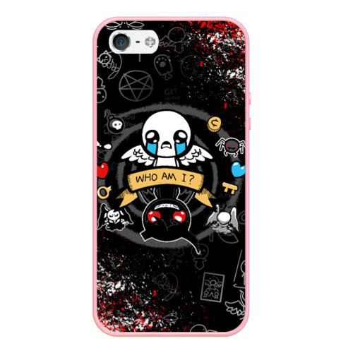 Чехол для iPhone 5/5S матовый The Binding of Isaac Исаак, цвет баблгам