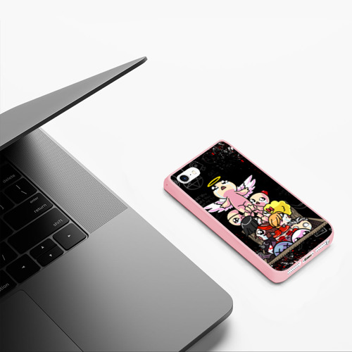 Чехол для iPhone 5/5S матовый The Binding of Isaac Исаак, цвет баблгам - фото 5