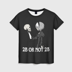 Женская футболка 3D 2B or not 2B