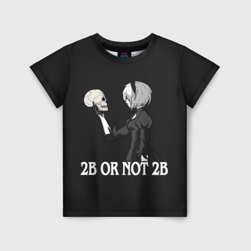 Детская футболка 3D 2B or not 2B, цвет 3D печать