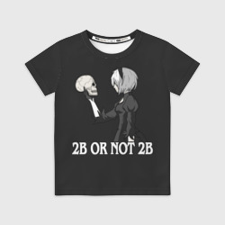 Детская футболка 3D 2B or not 2B