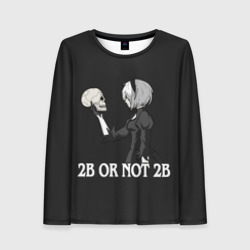 Женский лонгслив 3D 2B or not 2B