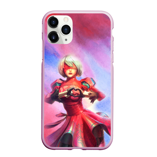 Чехол для iPhone 11 Pro Max матовый 2B Love Nier Automata, цвет розовый