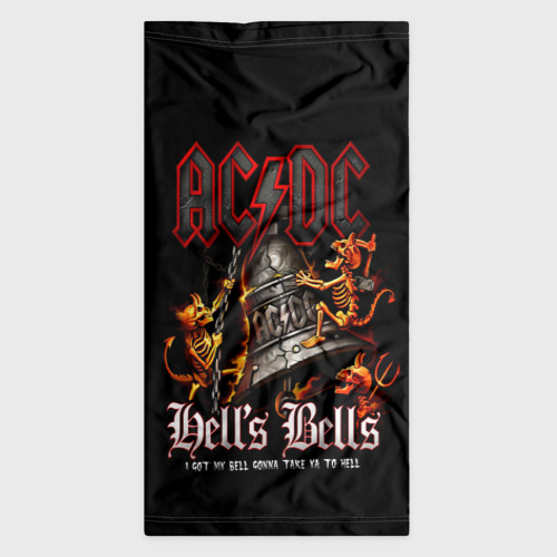 Бандана-труба 3D AC/DC Hell's Bells, цвет 3D печать - фото 7