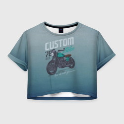 Женская футболка Crop-top 3D Custom bike