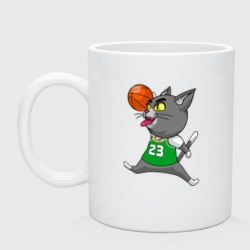 Кружка керамическая Basket jump-cat