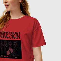 Женская футболка хлопок Oversize Maneskin - фото 2