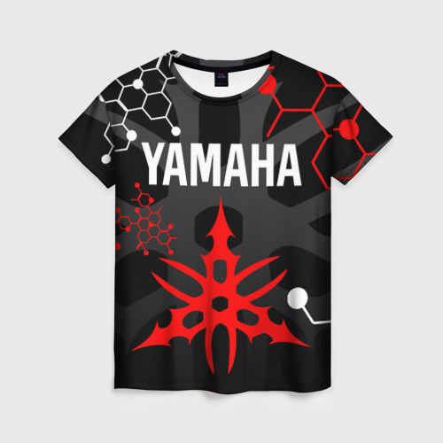 Женская футболка 3D Yamaha Ямаха мотоспорт, цвет 3D печать