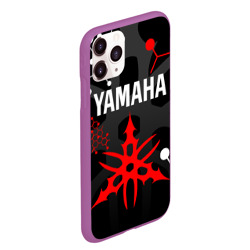 Чехол для iPhone 11 Pro Max матовый Yamaha Ямаха мотоспорт - фото 2