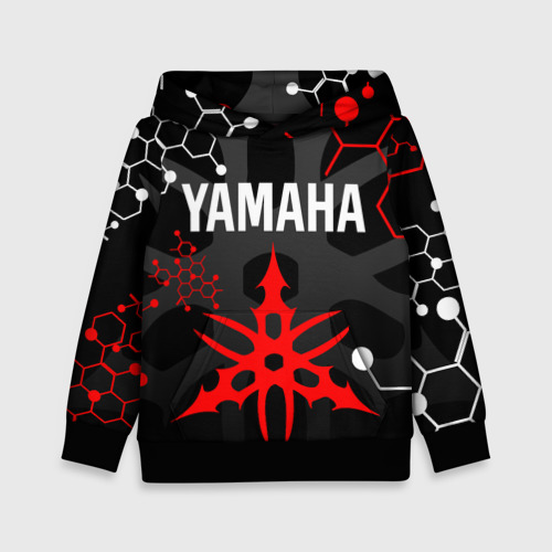 Детская толстовка 3D Yamaha Ямаха мотоспорт, цвет черный