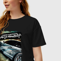 Женская футболка хлопок Oversize Need for Speed Most Wanted - фото 2