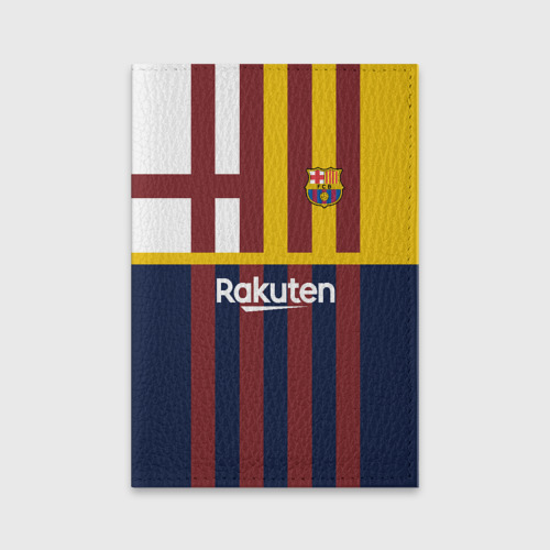 Обложка для паспорта матовая кожа Barcelona FC Барселона ФК Barca, цвет фиолетовый