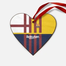 Деревянная игрушка Сердце Barcelona FC Барселона ФК Barca
