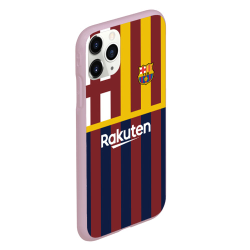 Чехол для iPhone 11 Pro матовый с принтом BARCELONA FC | БАРСЕЛОНА ФК | BARCA, вид сбоку #3