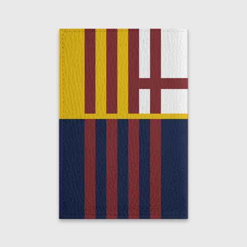 Обложка для паспорта матовая кожа Barcelona FC Барселона ФК Barca, цвет фиолетовый - фото 2