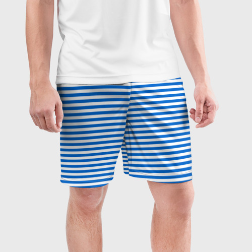 Мужские шорты спортивные Морская униформа, цвет 3D печать - фото 3