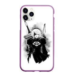 Чехол для iPhone 11 Pro Max матовый 2B Nier Automata